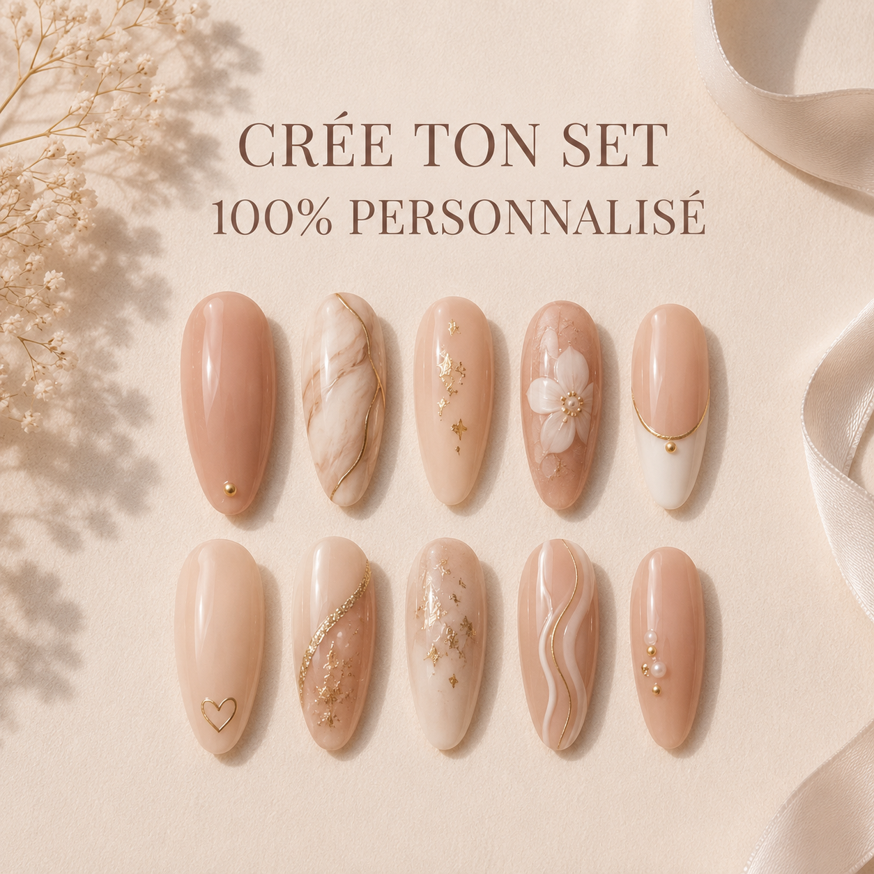 Press-on nails personnalisés